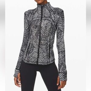 Lululemon Define Jacket *Luxtreme Tectonic Jacquard White Black